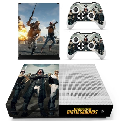 Playerunknown's Battlegrounds decal skin for Xbox one S Console and 2 Controllers