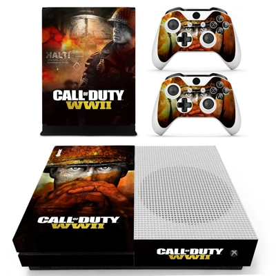 Call of Duty WW2 decal skin for Xbox one S Console and 2 Controllers