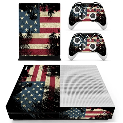Vintage Custom American Flag decal skin for Xbox one S Con.. Vintage Custom American Flag decal skin for Xbox one S Con..