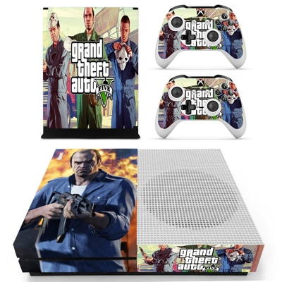 Grand Theft Auto V decal skin for Xbox one S Console and 2.. Grand Theft Auto V decal skin for Xbox one S Console and 2..