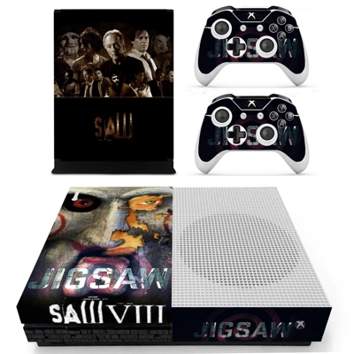 Jigsaw 7I decal skin for Xbox one S Console and 2 Controllers