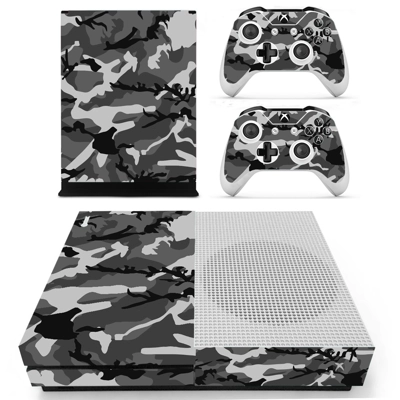 Woodland Camouflage decal skin for Xbox one S Console and 2 Controllers