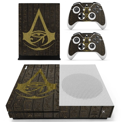 Assassin's Creed Origins decal skin for Xbox one S Console and 2 Controllers