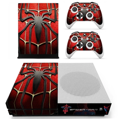Spider-Man decal skin for Xbox one S Console and 2 Control.. Spider-Man decal skin for Xbox one S Console and 2 Control..