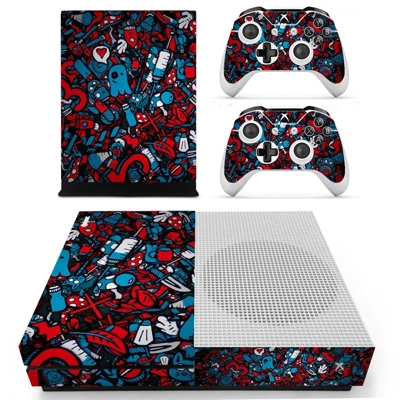Graffiti decal skin for Xbox one S Console and 2 Controllers Graffiti decal skin for Xbox one S Console and 2 Controllers
