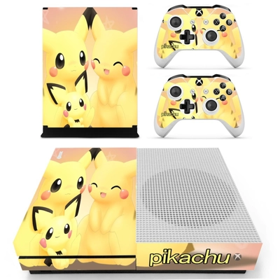 Pikachu decal skin for Xbox one S Console and 2 Controllers Pikachu decal skin for Xbox one S Console and 2 Controllers