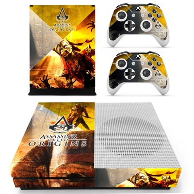 Assassin's Creed Origins decal skin for Xbox one S Console and 2 Controllers