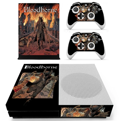 Bloodborne decal skin for Xbox one S Console and 2 Control.. Bloodborne decal skin for Xbox one S Console and 2 Control..