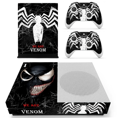 Venom decal skin for Xbox one S Console and 2 Controllers Venom decal skin for Xbox one S Console and 2 Controllers