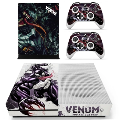 Venom decal skin for Xbox one S Console and 2 Controllers Venom decal skin for Xbox one S Console and 2 Controllers