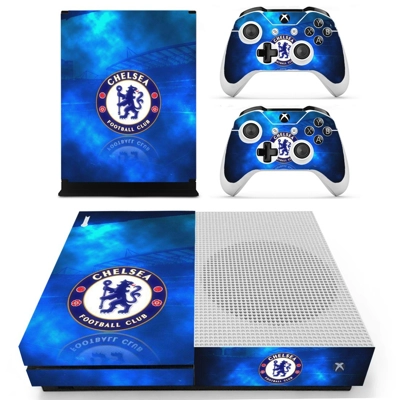 Chelsea Football Club decal skin for Xbox one S Console and 2 Controllers