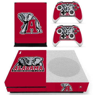 Alabama Crimson tide decal skin for Xbox one S Console and 2 Controllers