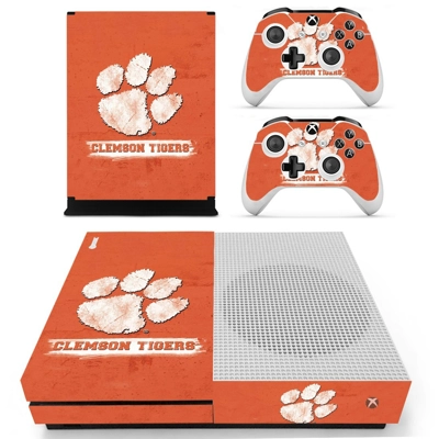Clemson Tigers decal skin for Xbox one S Console and 2 Con.. Clemson Tigers decal skin for Xbox one S Console and 2 Con..