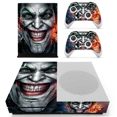 Joker decal skin for Xbox one S Console and 2 Controllers Joker decal skin for Xbox one S Console and 2 Controllers