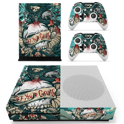 iPhone Graffiti decal skin for Xbox one S Console and 2 Co.. iPhone Graffiti decal skin for Xbox one S Console and 2 Co..
