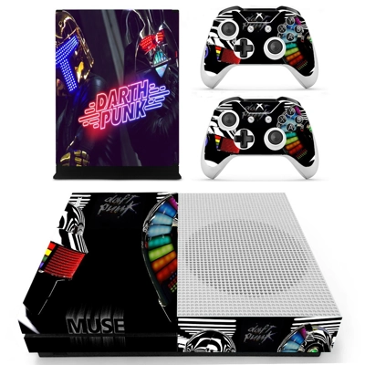Darth Punk decal skin for Xbox one S Console and 2 Control.. Darth Punk decal skin for Xbox one S Console and 2 Control..