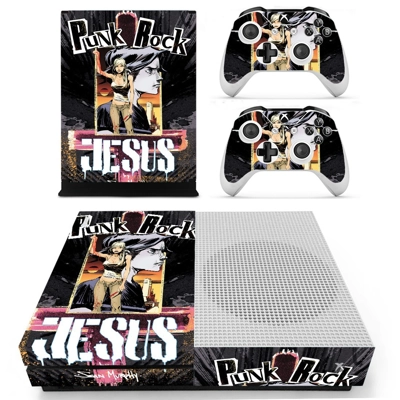 Punk Rock Jesus decal skin for Xbox one S Console and 2 Co.. Punk Rock Jesus decal skin for Xbox one S Console and 2 Co..