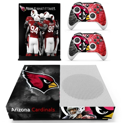 Arizona Cardinals decal skin for Xbox one S Console and 2 Controllers