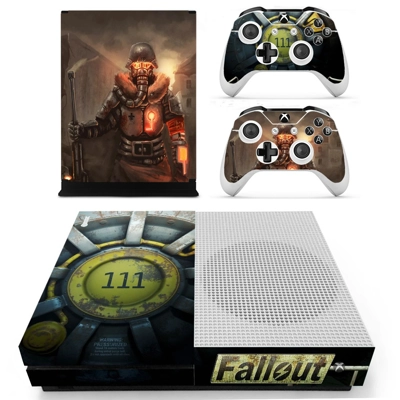 Fallout decal skin for Xbox one S Console and 2 Controllers Fallout decal skin for Xbox one S Console and 2 Controllers