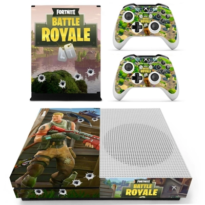 Fortnite decal skin for Xbox one S Console and 2 Controllers Fortnite decal skin for Xbox one S Console and 2 Controllers