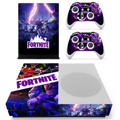 Fortnite decal skin for Xbox one S Console and 2 Controllers Fortnite decal skin for Xbox one S Console and 2 Controllers