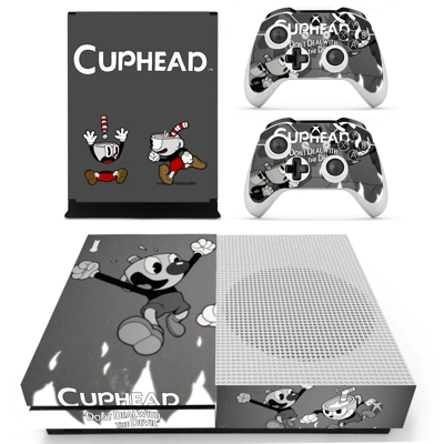 Cuphead decal skin for Xbox one S Console and 2 Controllers Cuphead decal skin for Xbox one S Console and 2 Controllers