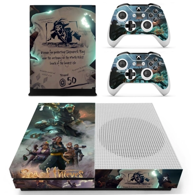 Sea of Thieves decal skin for Xbox one S Console and 2 Con.. Sea of Thieves decal skin for Xbox one S Console and 2 Con..