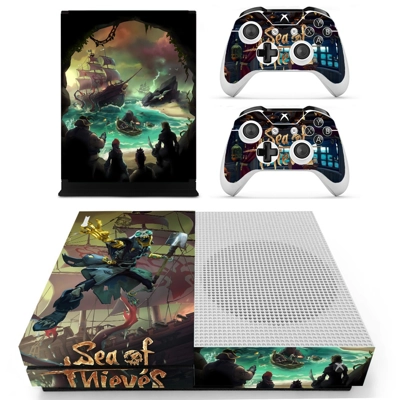 Sea of Thieves decal skin for Xbox one S Console and 2 Con.. Sea of Thieves decal skin for Xbox one S Console and 2 Con..