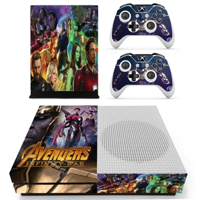 Avengers infinity war decal skin for Xbox one S Console and 2 Controllers