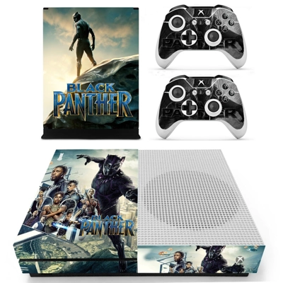 Black Panther decal skin for Xbox one S Console and 2 Cont.. Black Panther decal skin for Xbox one S Console and 2 Cont..