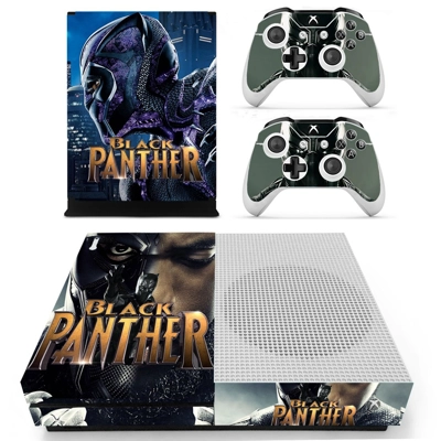 Black Panther decal skin for Xbox one S Console and 2 Cont.. Black Panther decal skin for Xbox one S Console and 2 Cont..