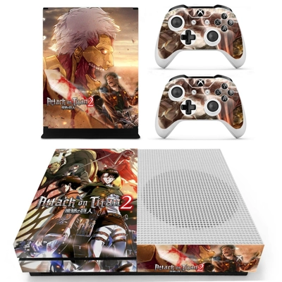 Attack on Titan 2 decal skin for Xbox one S Console and 2 Controllers