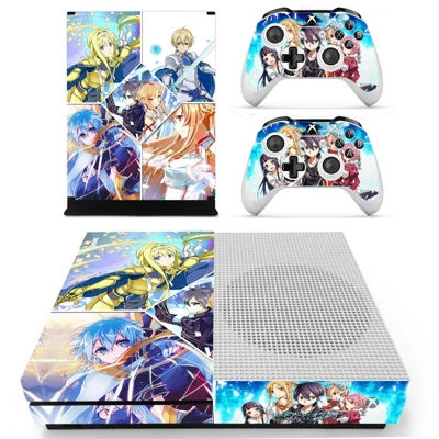 Sword Art Online decal skin for Xbox one S Console and 2 C.. Sword Art Online decal skin for Xbox one S Console and 2 C..
