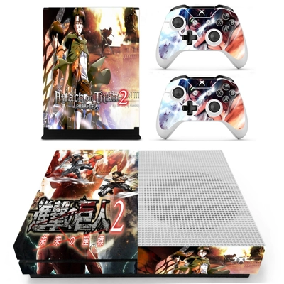 Attack on Titan 2 decal skin for Xbox one S Console and 2 .. Attack on Titan 2 decal skin for Xbox one S Console and 2 ..