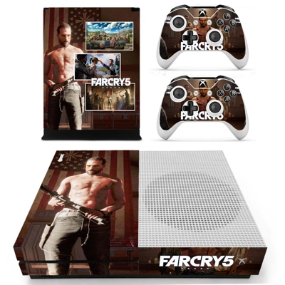 Far Cry 5 decal skin for Xbox one S Console and 2 Controllers