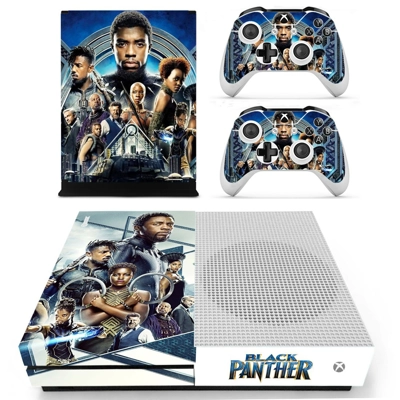 Black Panther decal skin for Xbox one S Console and 2 Cont.. Black Panther decal skin for Xbox one S Console and 2 Cont..