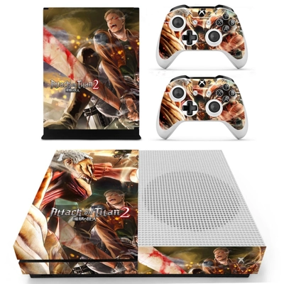 Attack on Titan 2 decal skin for Xbox one S Console and 2 Controllers