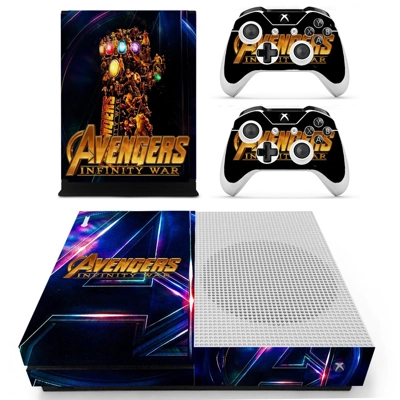 Avengers infinity war decal skin for Xbox one S Console and 2 Controllers