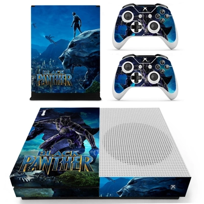 Black Panther decal skin for Xbox one S Console and 2 Cont.. Black Panther decal skin for Xbox one S Console and 2 Cont..