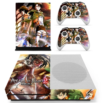 Attack on Titan 2 decal skin for Xbox one S Console and 2 Controllers
