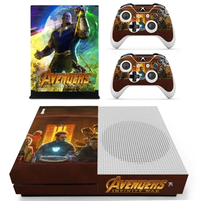 Avengers infinity war decal skin for Xbox one S Console and 2 Controllers