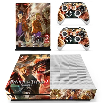 Attack on Titan 2 decal skin for Xbox one S Console and 2 .. Attack on Titan 2 decal skin for Xbox one S Console and 2 ..