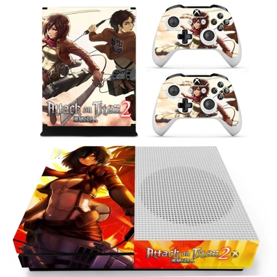 Attack on Titan 2 decal skin for Xbox one S Console and 2 .. Attack on Titan 2 decal skin for Xbox one S Console and 2 ..