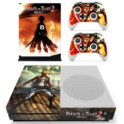 Attack on Titan 2 decal skin for Xbox one S Console and 2 .. Attack on Titan 2 decal skin for Xbox one S Console and 2 ..