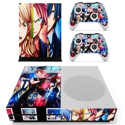 Fairy Tail decal skin for Xbox one S Console and 2 Control.. Fairy Tail decal skin for Xbox one S Console and 2 Control..