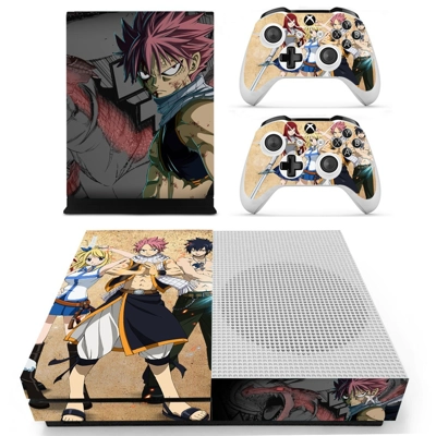 Fairy Tail decal skin for Xbox one S Console and 2 Control.. Fairy Tail decal skin for Xbox one S Console and 2 Control..