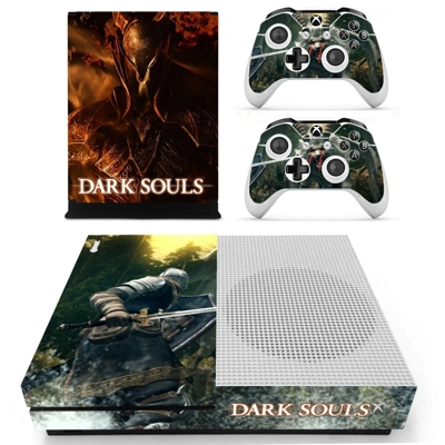 Dark Souls decal skin for Xbox one S Console and 2 Control.. Dark Souls decal skin for Xbox one S Console and 2 Control..
