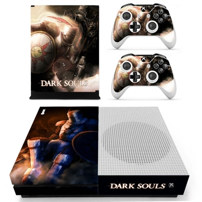 Dark Souls decal skin for Xbox one S Console and 2 Control.. Dark Souls decal skin for Xbox one S Console and 2 Control..