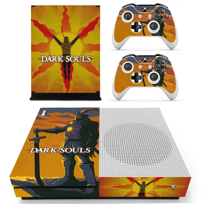 Dark Souls decal skin for Xbox one S Console and 2 Control.. Dark Souls decal skin for Xbox one S Console and 2 Control..