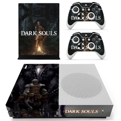 Dark Souls decal skin for Xbox one S Console and 2 Control.. Dark Souls decal skin for Xbox one S Console and 2 Control..
